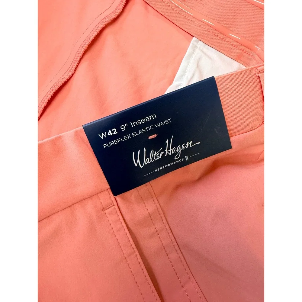 Walter Hagen P11‎ Performance Golf Shorts Mens 42 Coral 9